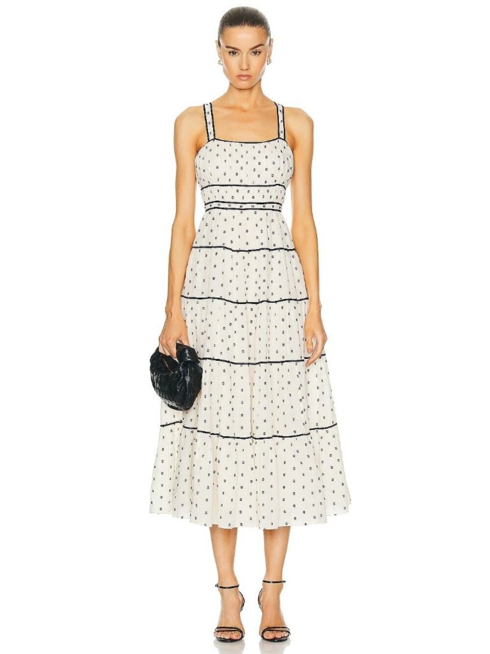 Ulla Johnson Clemente Dress in Ivory 4 Womens Midi Aline